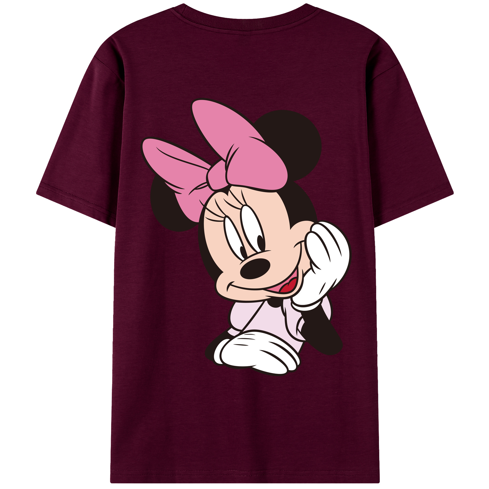 （画像用） ミッキーマウス Mickey Mouse レディース半袖Tシャツ(バックプリント)
